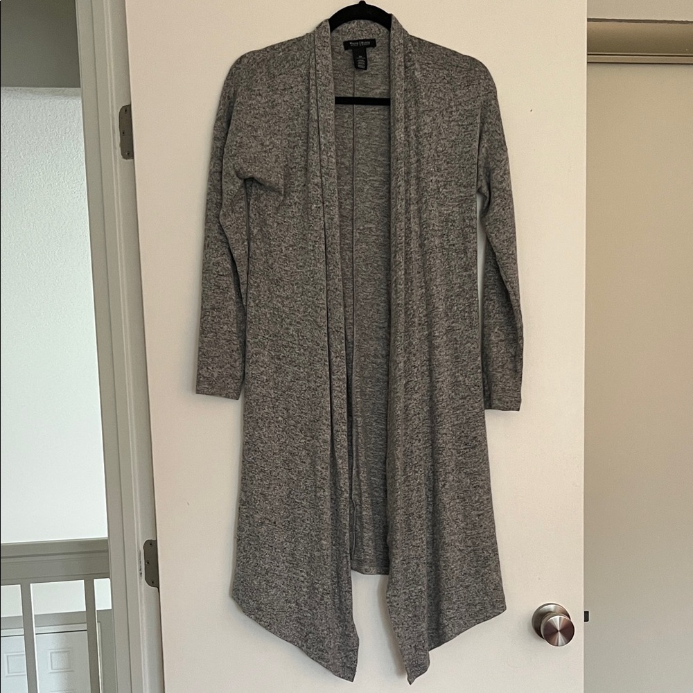 White House Black Market Heather Gray Cardigan